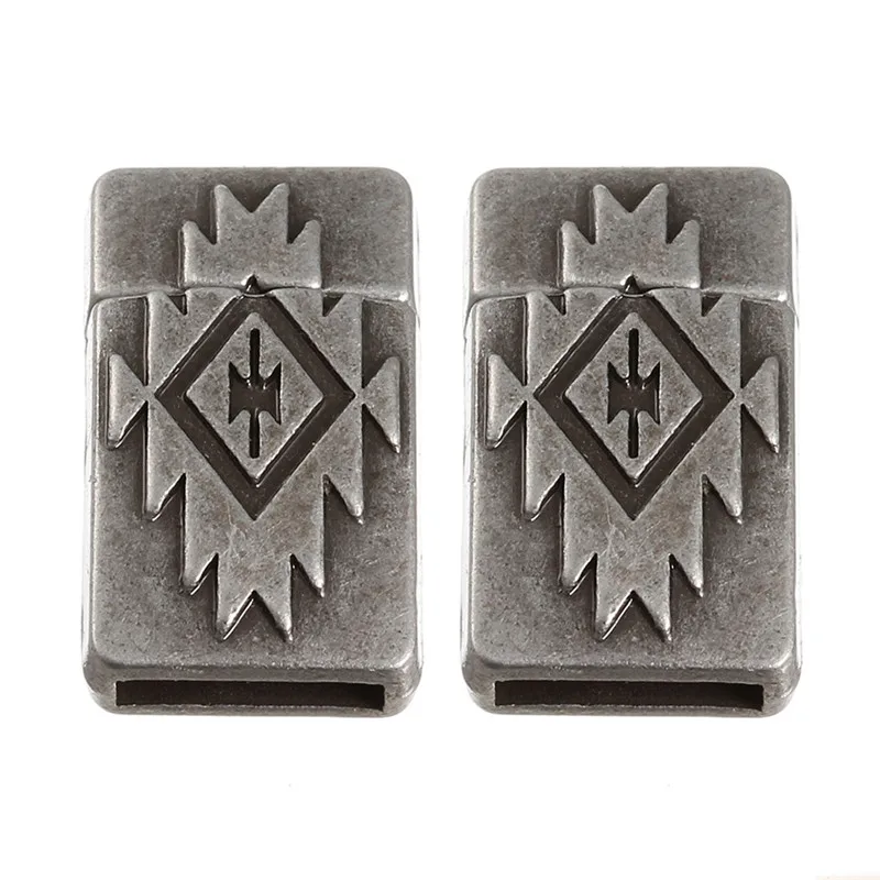 Antique Petwer LINSOIR 5 шт. магнитные застежки подходят 10*2 мм плоский кожаный античный бронзовый браслет Цветные разъемы для Diy ювелирных изделий F5398 - Цвет: Antique Petwer