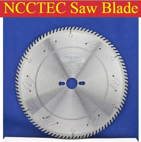 10'' 120 teeth 254mm Carbide saw blade with Silencer holes for cutting melamine faced chipboard | Left-Right face angle teeth