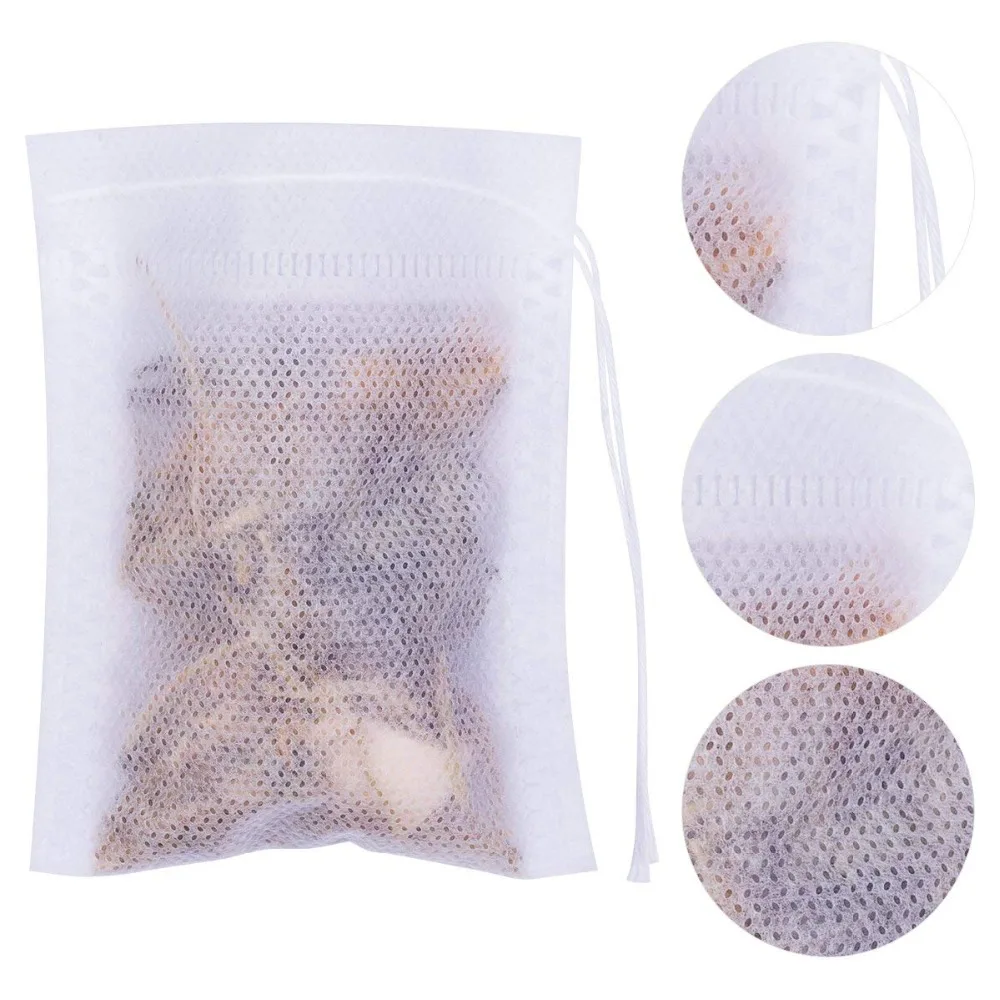 100Pcs/lot Disposable Empty Scented Tea Bag Green Tea Teabag With String Heal Seal Filter Paper For Herb Loose Tea Bolsas