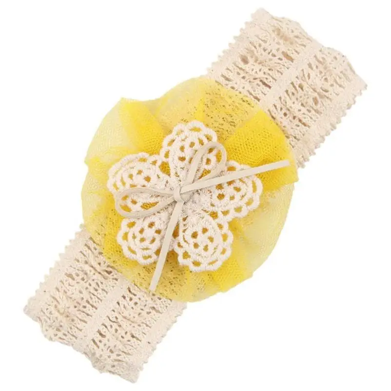Корейский цветок для девочек Младенческая лента волос аксессуары детей
