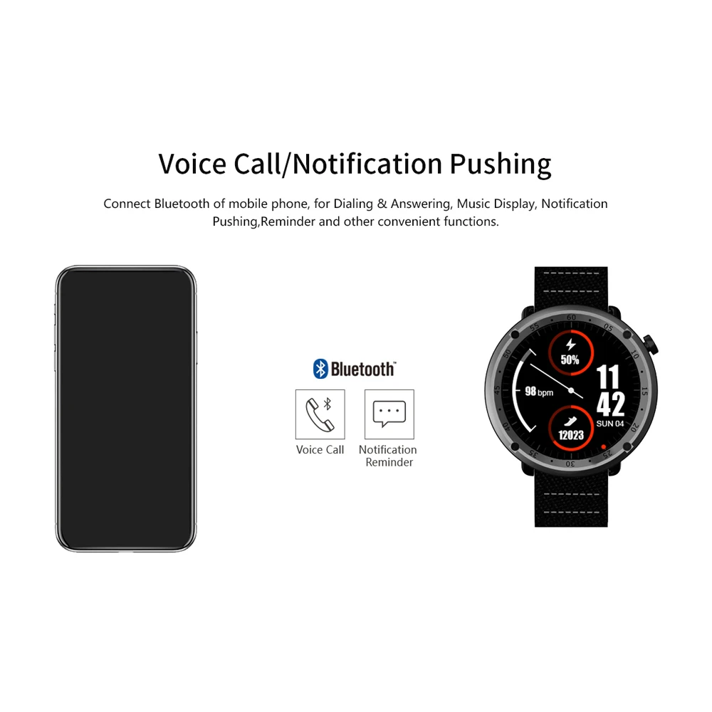 Uhoofit L19 Смарт часы MTK2503 Водонепроницаемый gps крови Давление монитор сердечного
