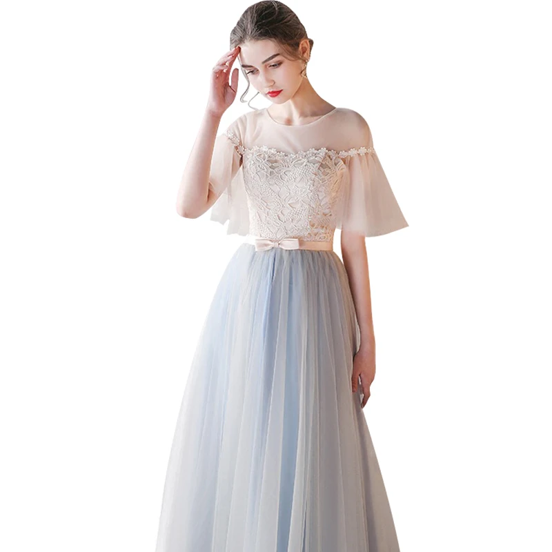 

Ladies of Temperament Wedding Party Bridesmaid's Sisters V-neck Dresses Graduation Ceremony Stage Walking Dresses vestidos