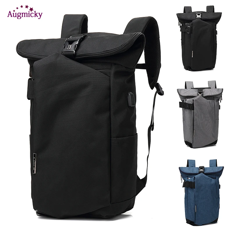 Мужской Дорожный рюкзак из ткани Оксфорд с защитой от кражи и USB зарядкой|Сумки