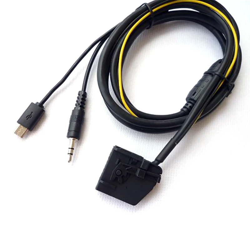 Car 3.5 мм Aux Вход адаптер аудио кабель для Mercedes Benz команда 2.0 зарядки Micro USB iPhone samsung