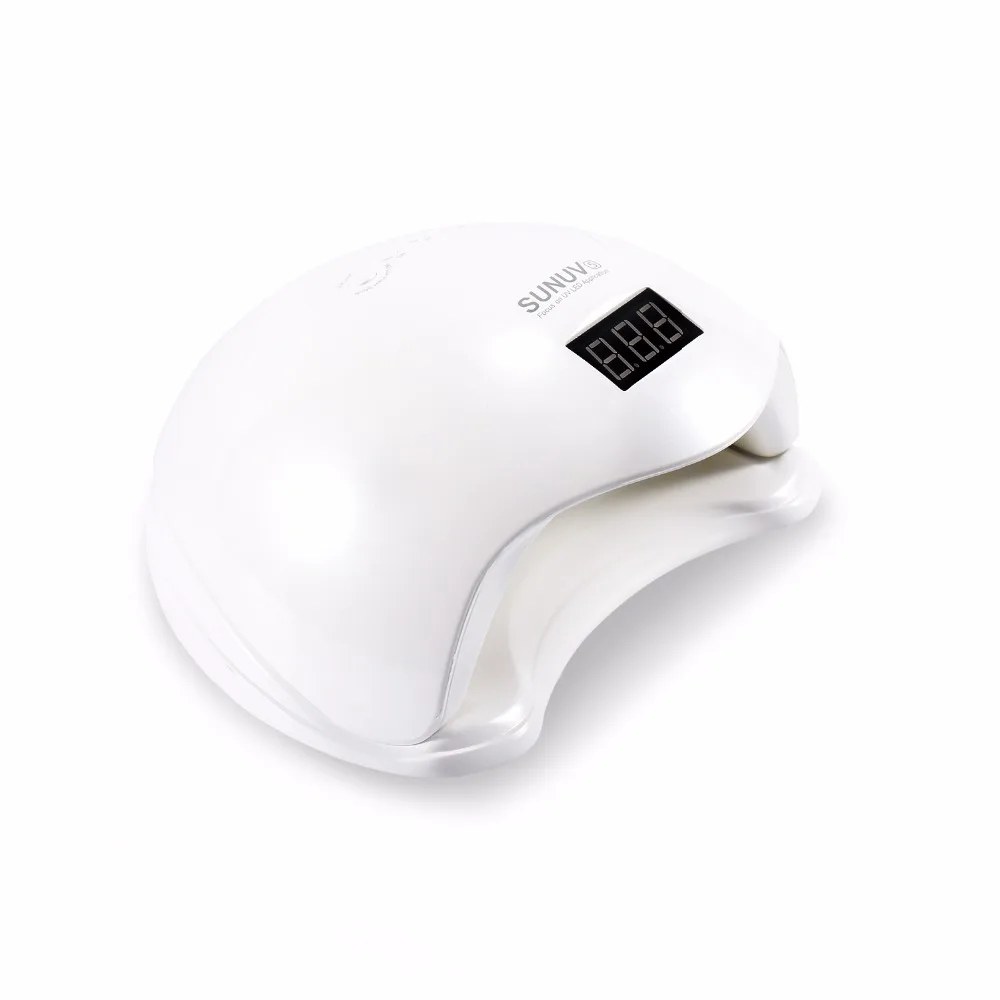 SUN5 48W Dual UV LED Nail Lamp Dryer Gel Polish Curing Light with Bottom 30s/60s Timer LCD display | Красота и здоровье