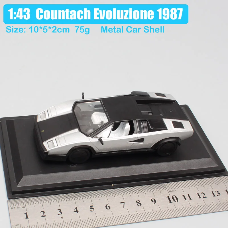 Детские 1:43 весы LEO Countach Jarama Acosta p140 Gallardo 4000 GT Flying Star Roadster Huracan diecast модель спортивный гоночный автомобиль игрушка - Цвет: Countach Evoluzione