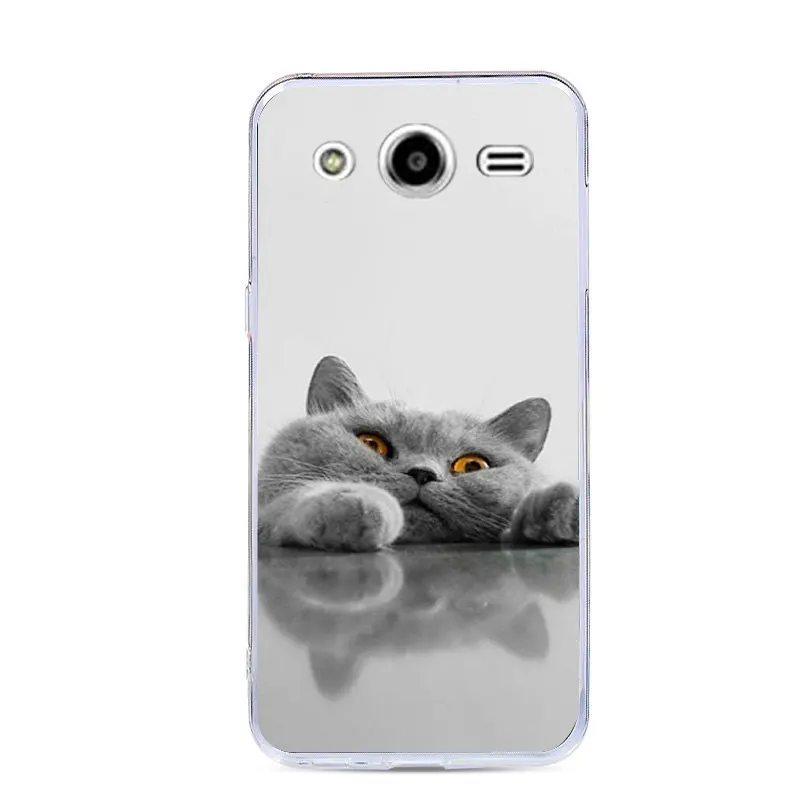 CALROVTE чехол для телефона с рисунком животных Samsung Galaxy Core 2 Duos SM G355H/DS G355H мягкие силиконовые чехлы из