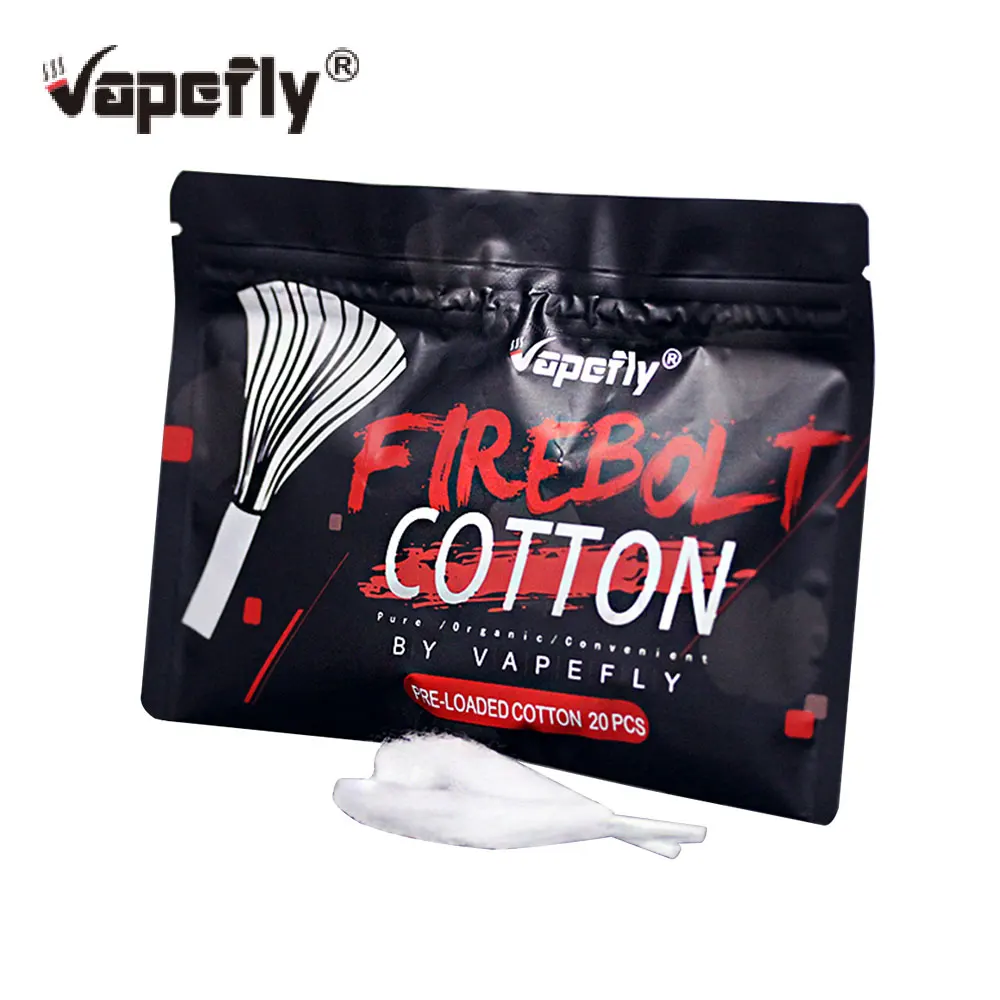 Оригинальный болт Vapefly из органического хлопка фитиль 100% для сборки катушек