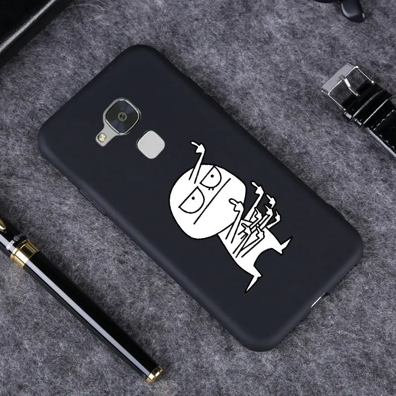 071 Lamo Чехол черный матовый чехол для телефона huawei Honor 5C/Honor 7 Lite/GR5mini/GT3 Nmo-L23 Nmo-L31 силиконовый чехол с рисунком - Цвет: 071