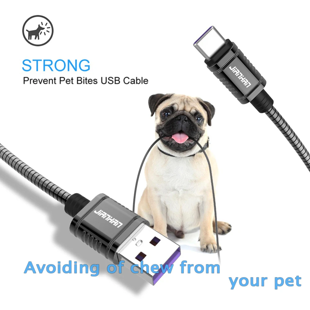 3A type C USB 2,0 кабель USB C провод для huawei Honor 5a Быстрая зарядка металлический провод для samsung s9 Note 3A Быстрая зарядка