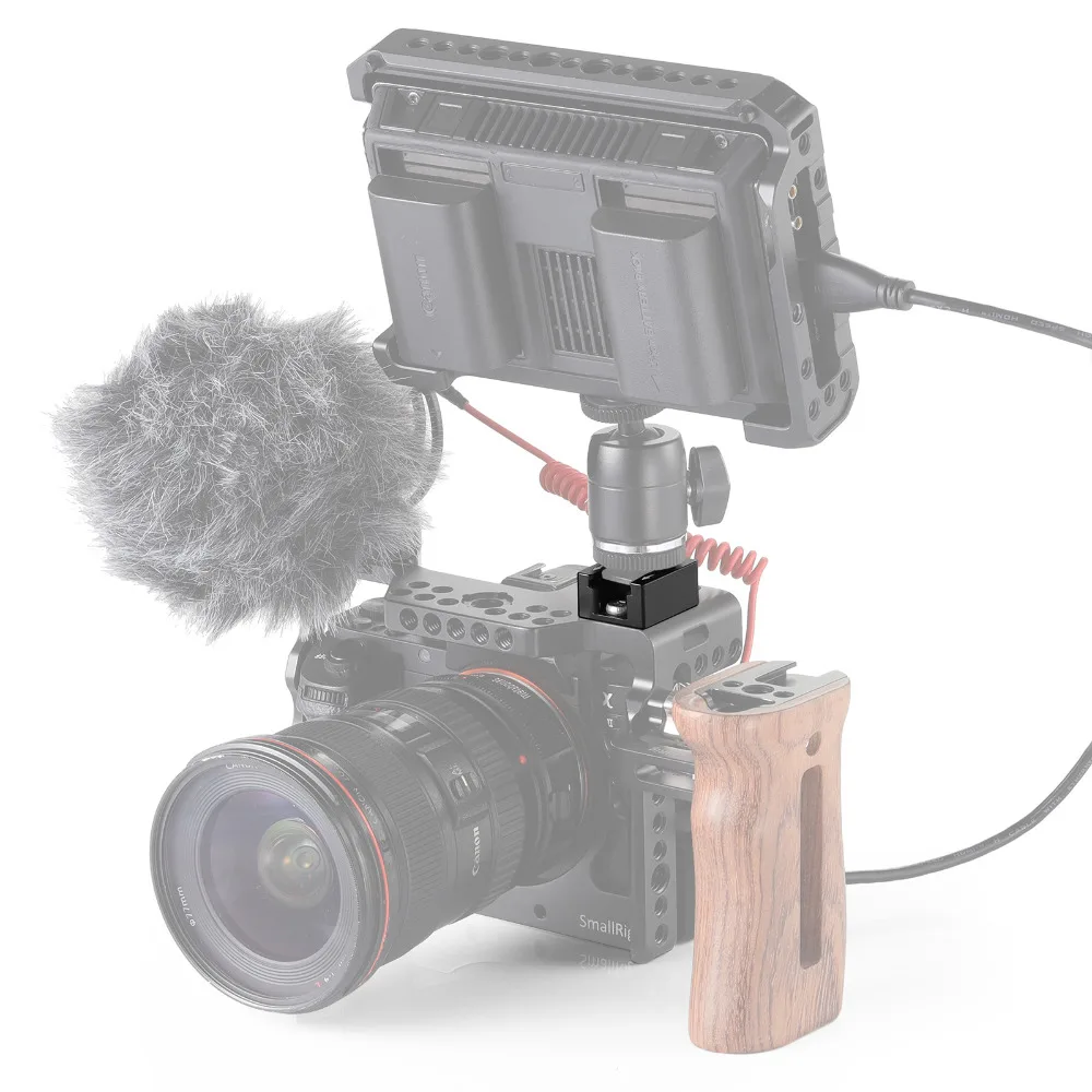 SmallRig DSLR камера Rif Холодный башмак крепление адаптер с кнопкой анти-выключения для