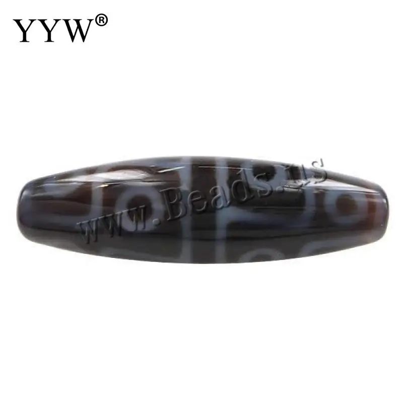 

1pc Oval twelve-eyed & two tone 38x12mm Hole:Approx 2.5mm Natural Tibetan Dzi Beads