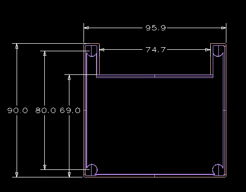 Маленький электрический распределительный ящик пластиковый чехол для din-рейки (4