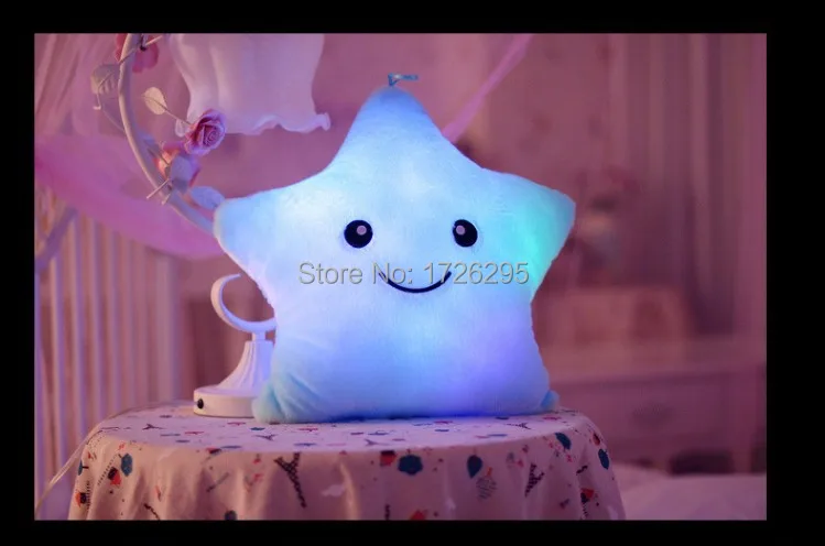 Juguetes Brinquedos ну вечеринку игрушки из светодиодов свет подушку звезда плюшевые
