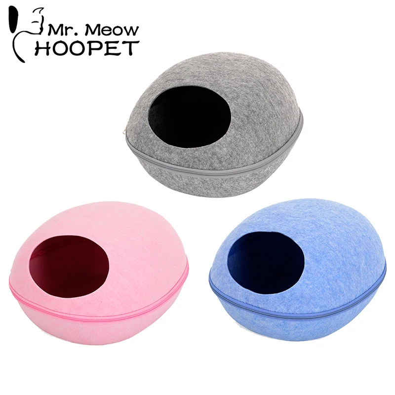 Домик для кошки Hoopet, кровать для питомца, круглая, для котенка, с отверстием, для дома, для собаки, щенка, кошки, домашнее гнездо, для питомца, корзина для кошек, питомник
