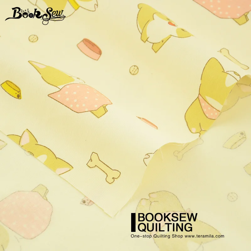 Booksew Подушка Скрапбукинг стежка 100% хлопок саржа Ткань прекрасный ребенок собака