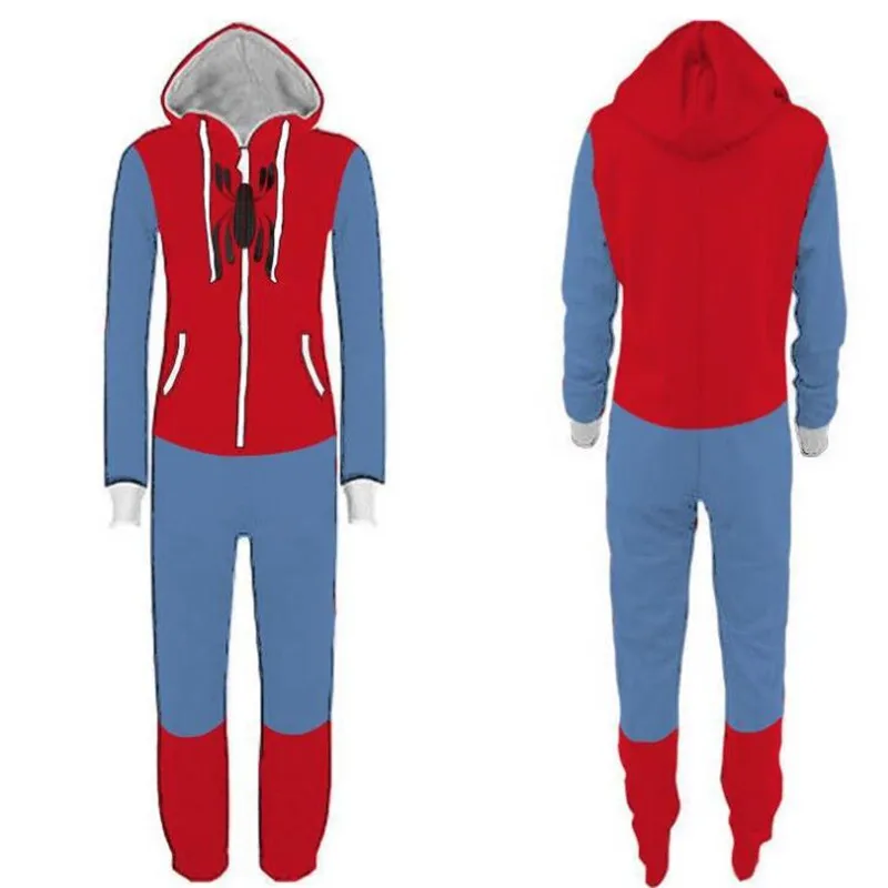 Мужские пижамы из мультфильма Дэдпул и Человек-паук свитер с изображением