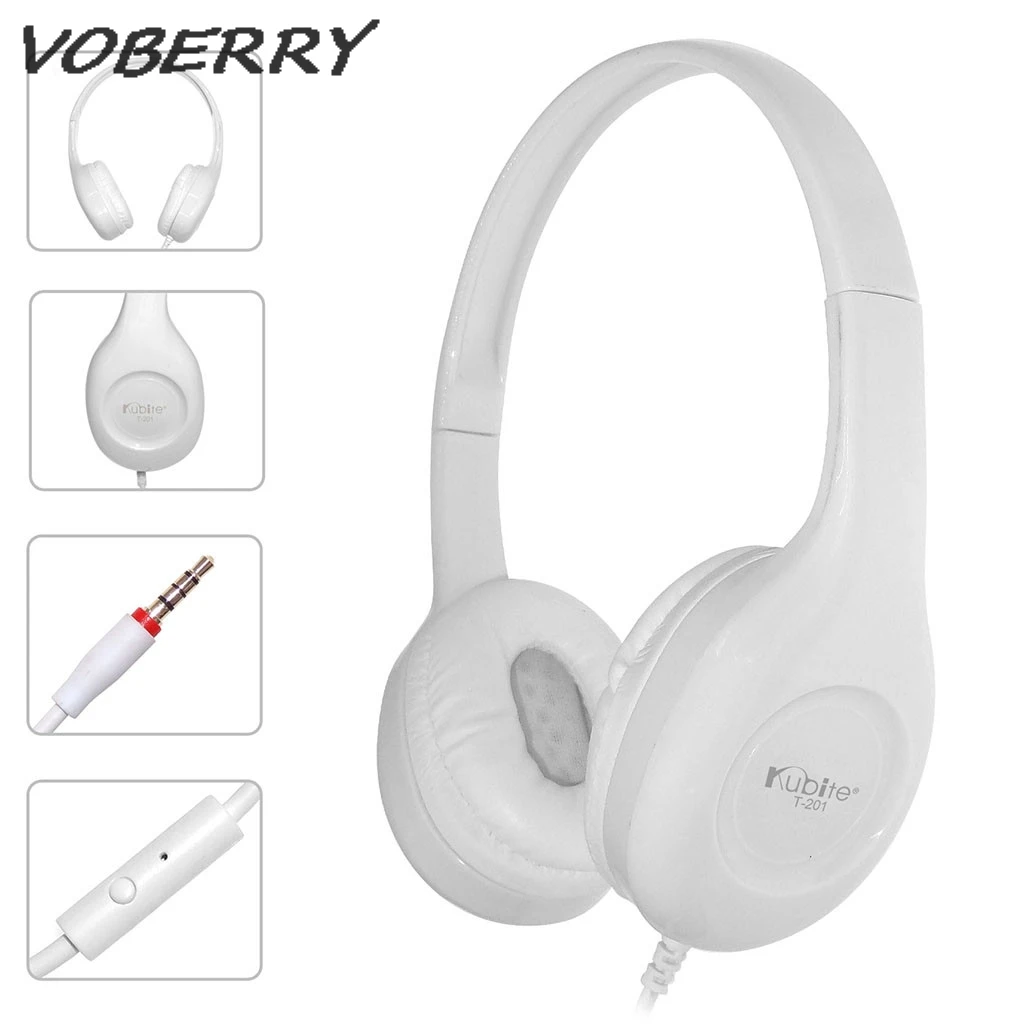 Проводные Игровые наушники VOBERRY 3 5 мм складные проводные с микрофоном для детей