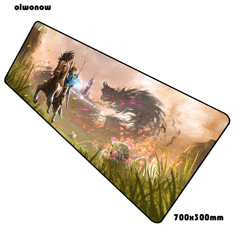 Zelda Коврик для мыши 70x30 см, игровой коврик для мыши, аниме, высокое качество, офисный коврик для ноутбука, Настольный коврик, HD принт, padmouse, игры, pc gamer, коврики - Цвет: Size 700x300x2mm