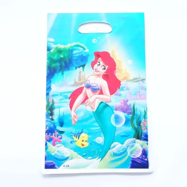 Mermaid 10 шт. цветные подарочные сумочки Русалочка, вечерние сумочки Русалочка, подарки для детей на день рождения, подарочная сумочка Русалочка, коробки для конфет - Цвет: Mermaid