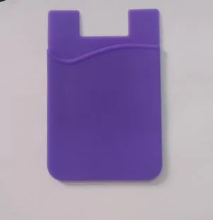 SFP-42PU-PURPLE Бизнес Кредитной Карман M Клей модные женские туфли для мужчин сотовый телефон держатель ID держатель для карт, тонкий чехол стикеры - Цвет: SFP-42PU-PURPLE