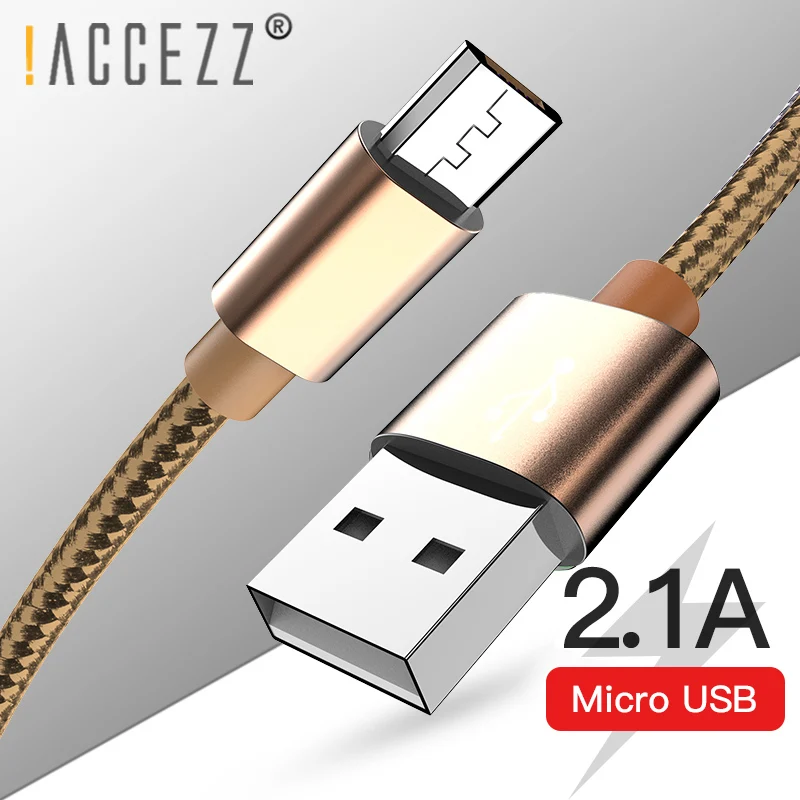! ACCEZZ Micro USB кабель Быстрая зарядка и синхронизация данных кабели для samsung S7 S6 Xiaomi