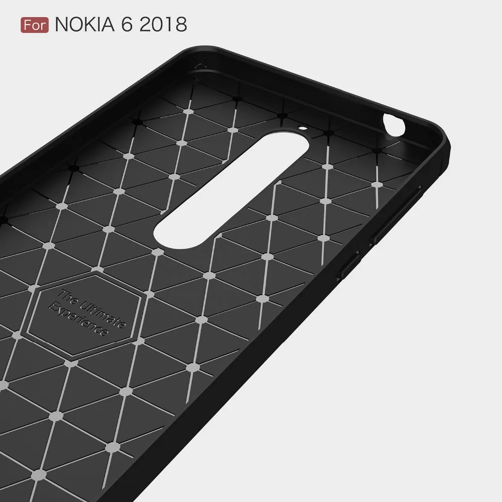Бесплатный подарок закаленное фильм/для Nokia 6/Nokia 6 2018 мягкие Coque углеродного