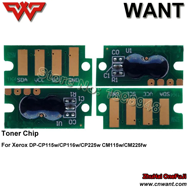 Чип картриджа CT202264 CT202265 CT202266 CT202267 совместимый с ксероксом DP-CP115w/CP116w/CP225w CM115w/CM225fw |