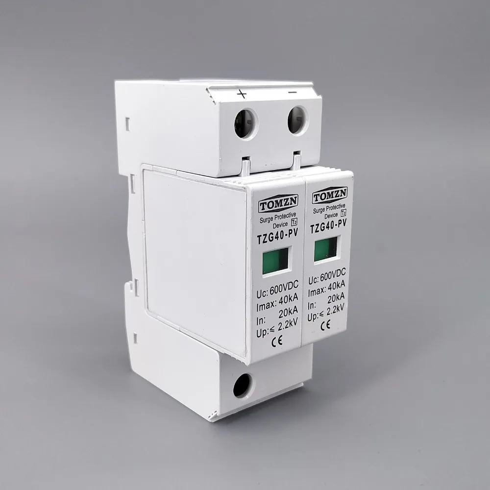 Защитное устройство от перенапряжения SPD DC 600V 20KA ~ 40KA House|house surge protector|spd dcsurge protector