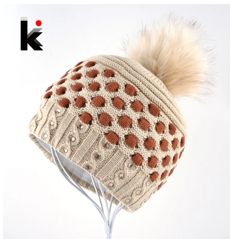 Женские зимние шапки облегающие шапка Miss для девушек женская вязаная дамские в