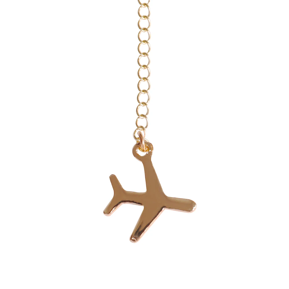 Серебряный самолет цепи Цепочки и ожерелья металлический сплав цинка Подвески