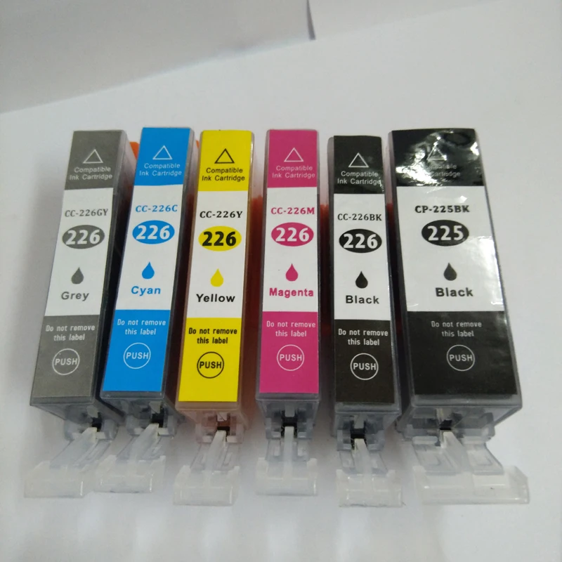 Vilaxh 6 шт. PGI 225 совместимый чернильный картридж для Canon PIXMA MG5120 MG5220 MG5320 MG6120 MG6220 MG8120