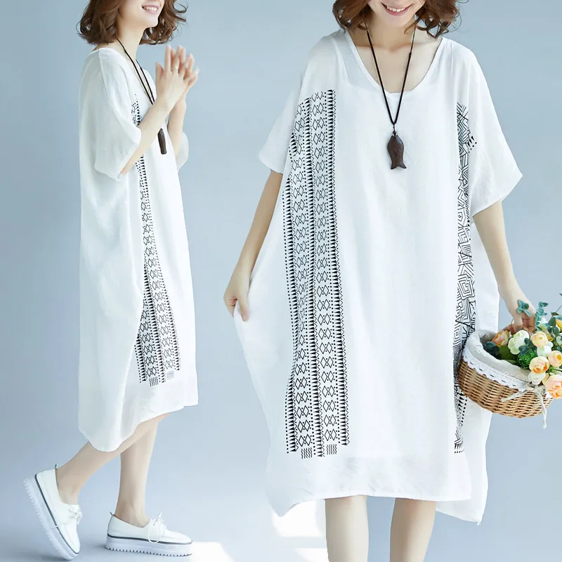 Новинка лета 2019 женское платье в стиле бохо Пляжное Платье с принтом винтажные