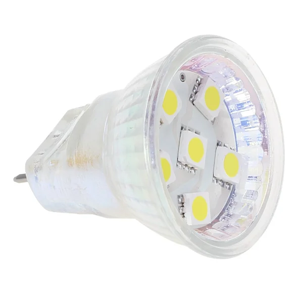 Бесплатная доставка! Приглушаемая 6 Светодиодная лампа SMD MR11 12VDC/12VAC/24VAC/24VDC белый