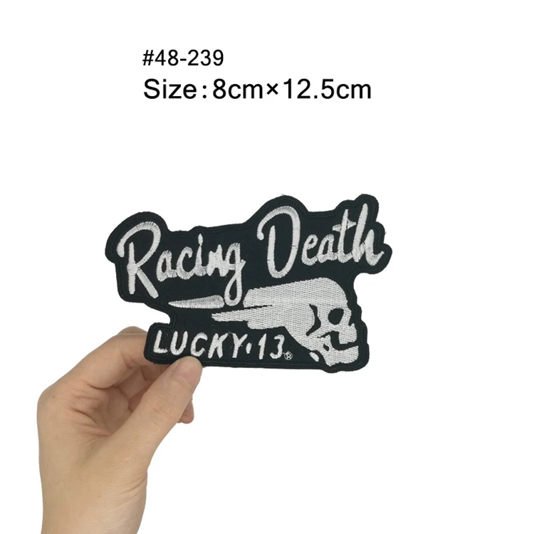 LUCKY thirentien 13 NEVER DIE BIG AL BIRD Мотоцикл HOT ROD Панк Байкер нашивка панк аппликация в стиле рокабилли вышитая железная нашивка