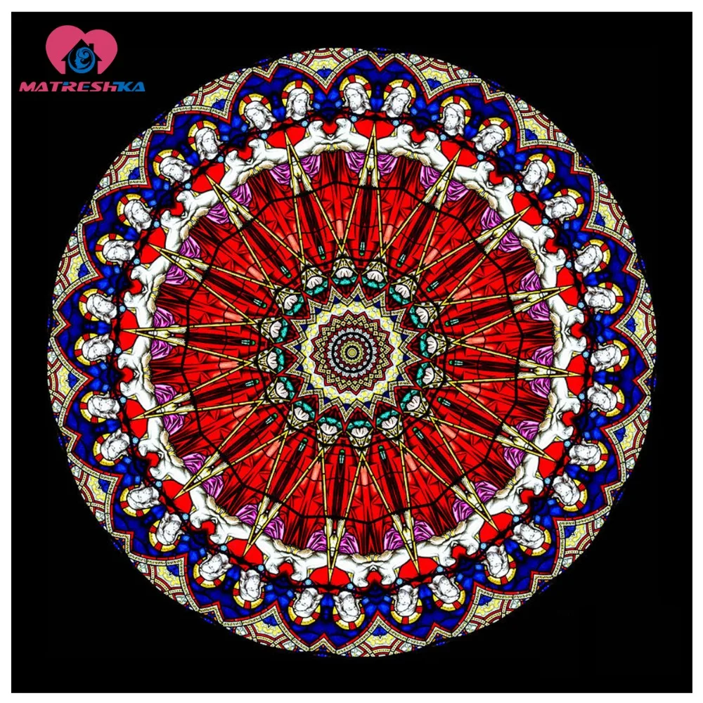 DIY Алмазная вышивка крестиком на рисунке Религия Мандала декоративная живопись