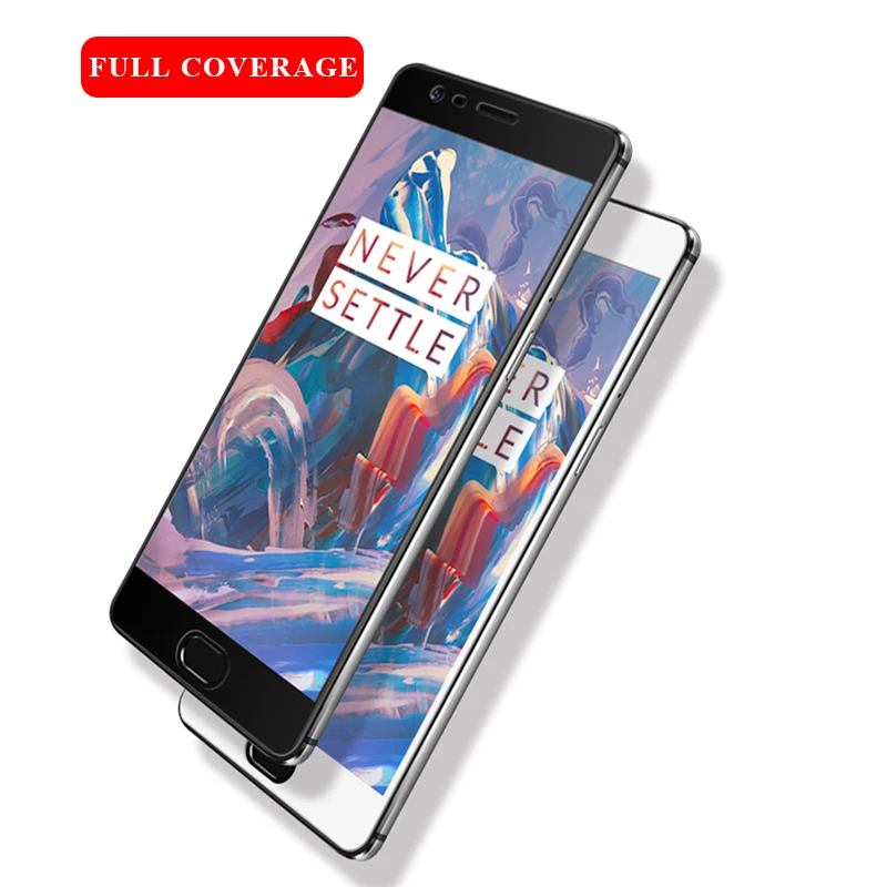Baixin полное покрытие из закаленного стекла для oneplus 3t 3 Three 1 + Защита экрана one plus T
