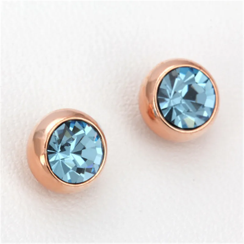 PISSENLIT Women Jewelry Statement Korean Fashion Earrings pendientes mujer moda 2019 Pink Blue Black Round Rhinestone | Украшения и