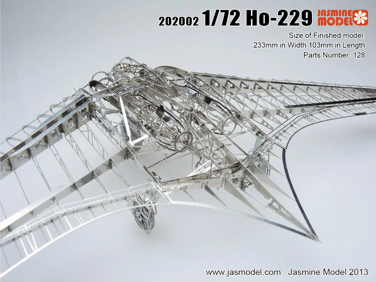 Модель 3D металлического каркаса JasmineModel 1/72 модель имперского самолета Horton
