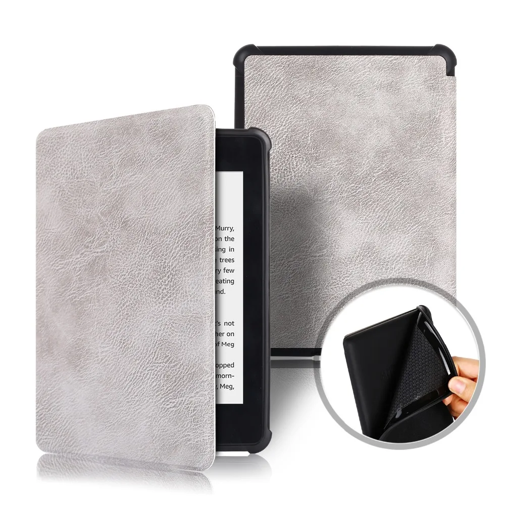 Чехол Kindle Paperwhite 4 Магнитный умный чехол с мягкий гибкий задний из ТПУ для Amazon