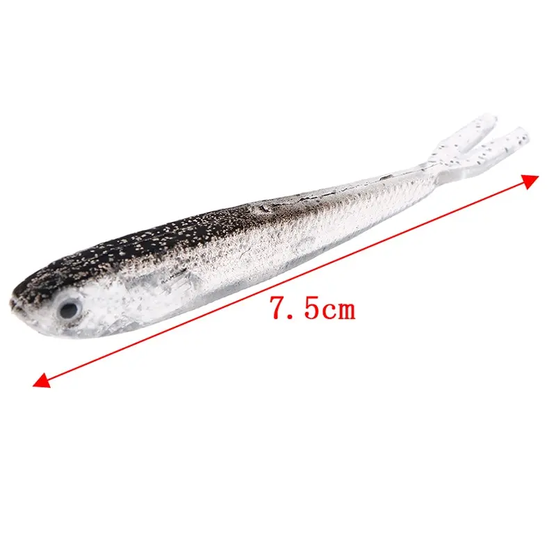2 г Мягкая силиконовая Рыболовная Приманка Minnow морской пресной воды черви