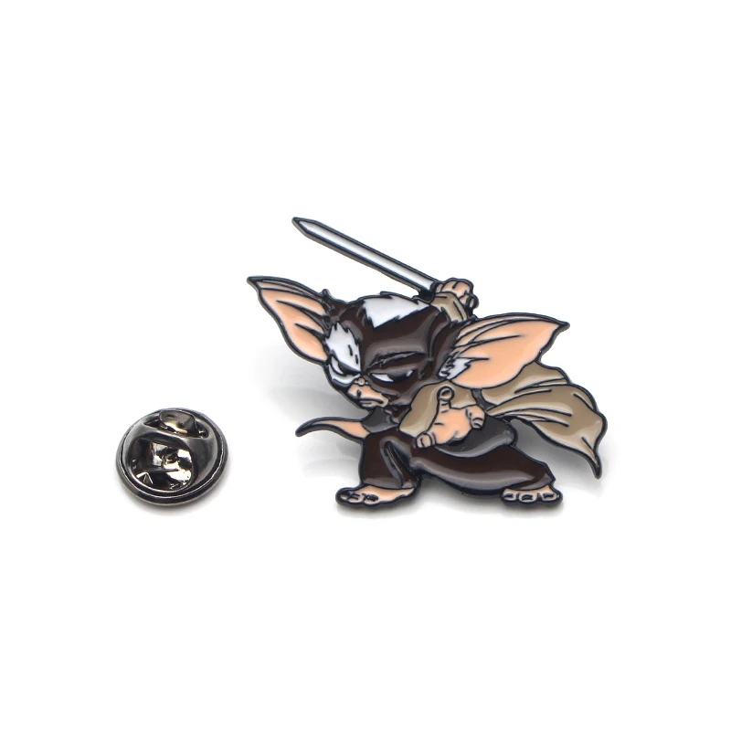 Gremlins Gizmo из цинкового сплава с героями мультфильмов в стиле «панк» забавные булавки броши для рюкзака, одежды для Кепка для мужчин и женщин, значки-украшения медали J0002
