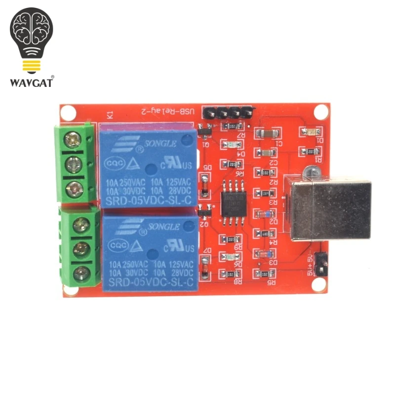 2 канальный релейный модуль usb Программируемый компьютерный контроль для умного