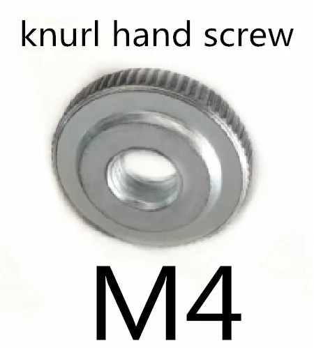 

100pcs/lot High Quality M4 Steel With Znic Flat Head Knurled Hand Nuts