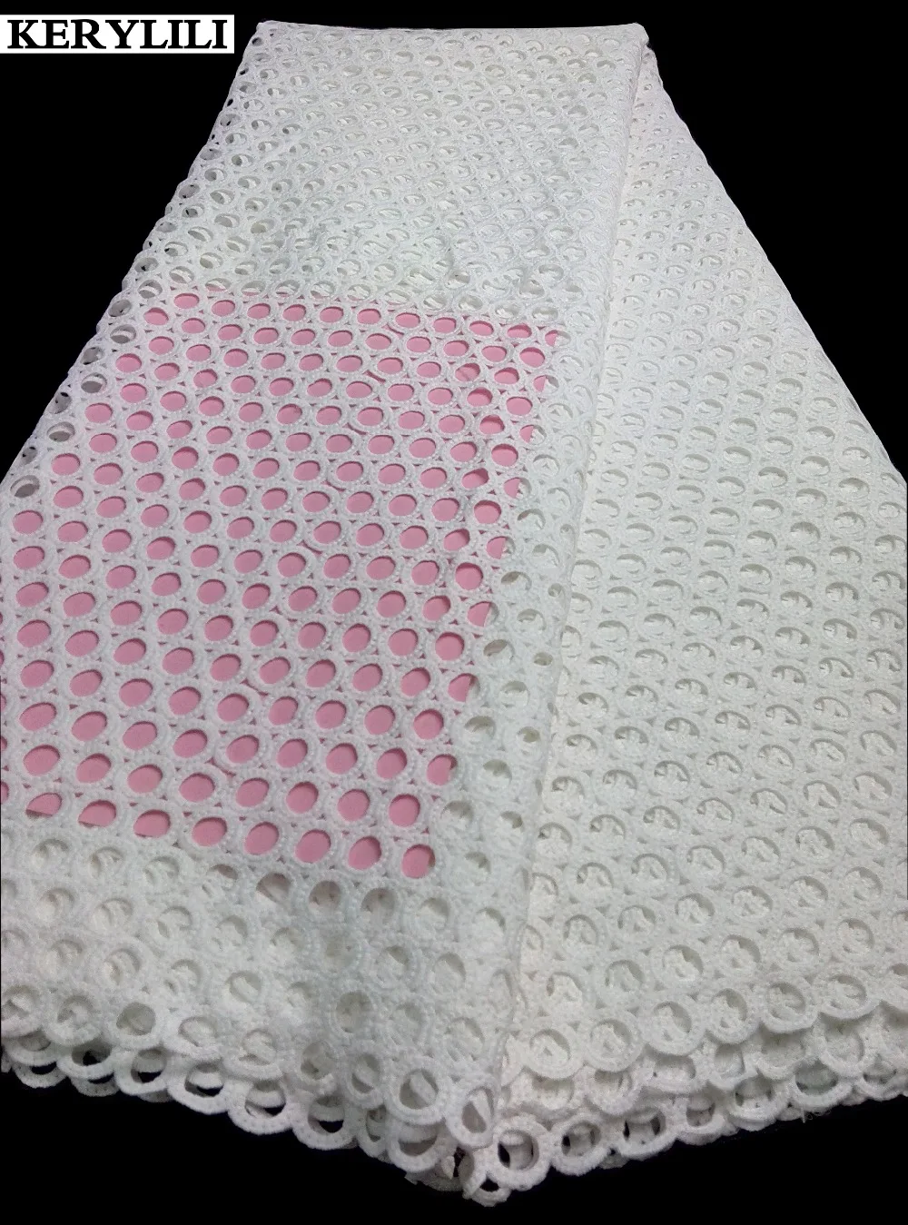 Скидка Белое кружево качество 100% хлопок Гипюр Африканский кружевной материал