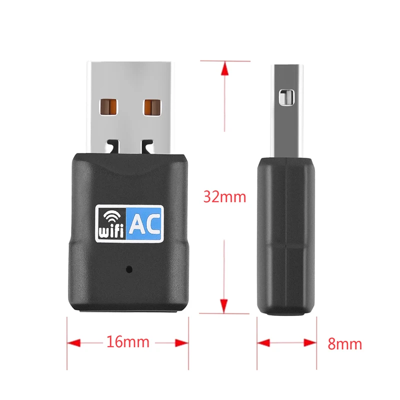 Creacube Drive Free USB WiFi адаптер беспроводной сетевой адаптер/ключ двухдиапазонный 2 4G/5 8G