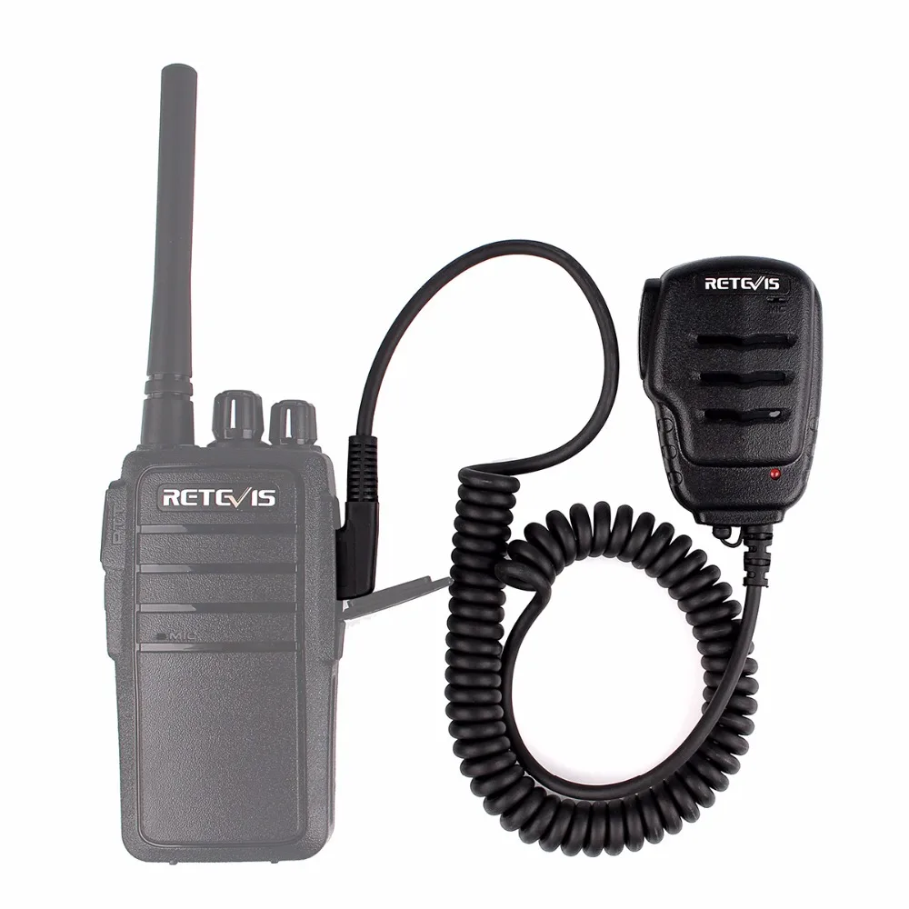 10 pcs Retevis RS-111 PTT Mic Speaker Microphone For Kenwood Baofeng UV-5R 888S UV5R H777 RT5R For TYT For Puxing Walkie Talkie