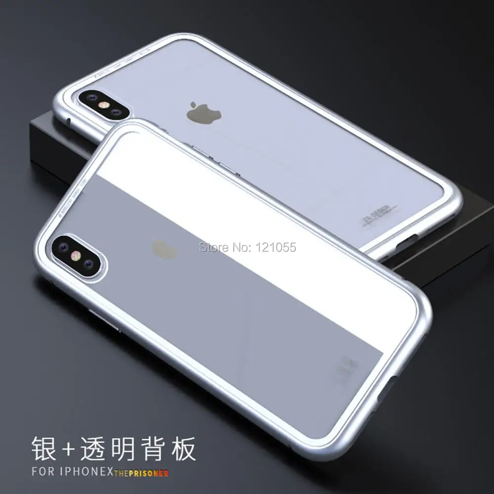 Магнитный чехол для iphone чехол магнитный металлический бампер ультратонкое покрытие из закаленного стекла полный корпус Адсорбция Лот