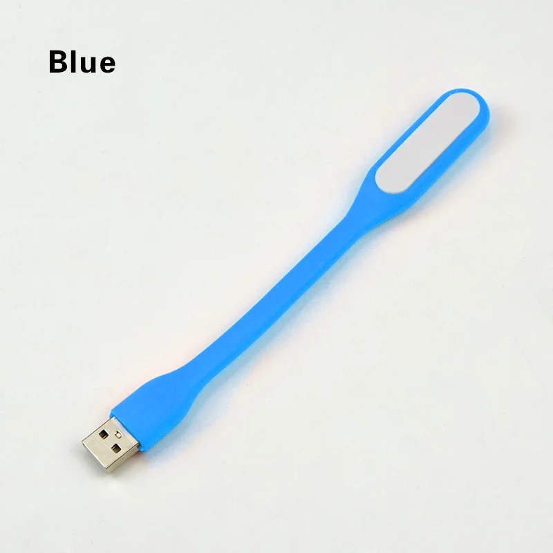 Mini USB Blue Светодиодный USB светильник для чтения, книжный светильник, гибкая лампа для ухода за глазами, яркие настольные лампы, мини USB светодиодный светильник для ПК и ноутбука, внешний аккумулятор - Цвет: Mini USB Blue