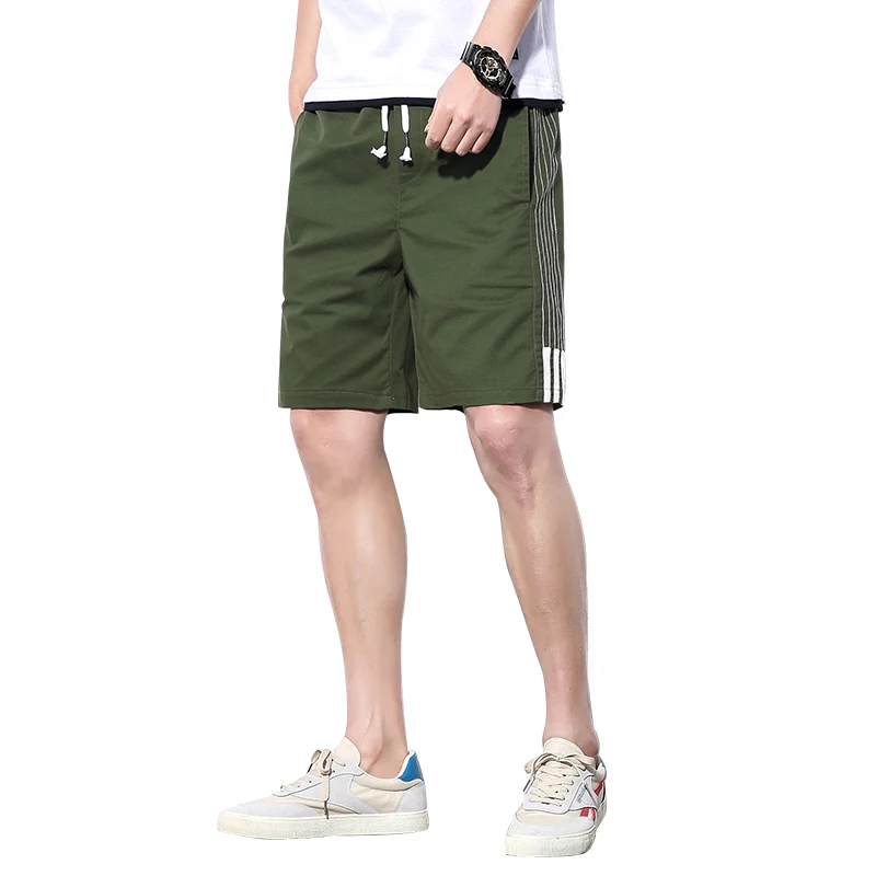 Мужские короткие брюки M 4XL бренда (TLGC) удобные повседневные для бега модель Z802